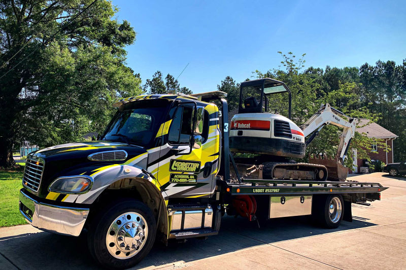 Ledbetter Wrecker Service | Bobcat Backhoe Towing